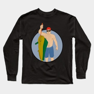 A Shirtless Fisherman Long Sleeve T-Shirt